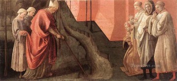 フラ・フィリッポ・リッピ Painting - 聖フレディアヌスはセルキオ川を迂回します ルネサンス フィリッポ・リッピ